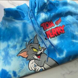 Tom and Jerry Men’s Blue Hoodie